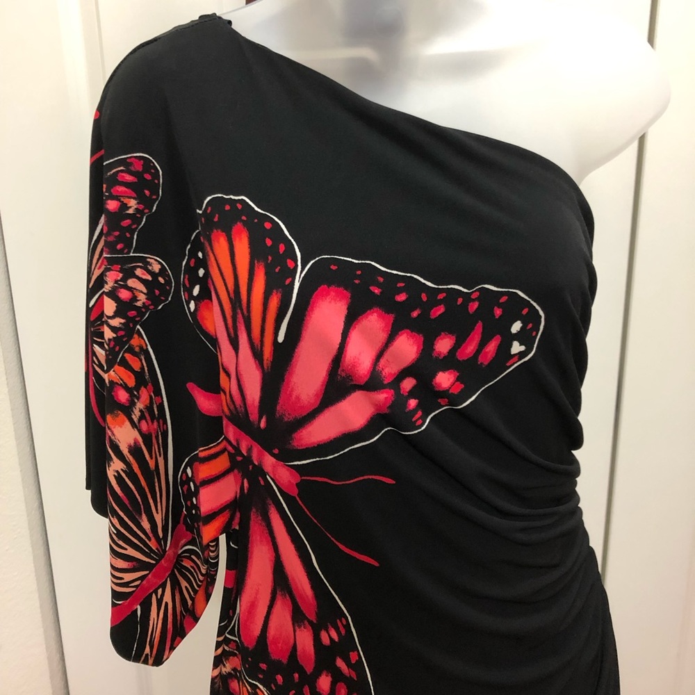 Bisou Bisou One Shoulder Cocktail Dress